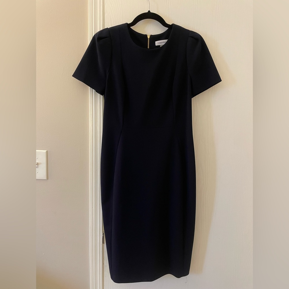 Calvin Klein Navy Sheath Dress